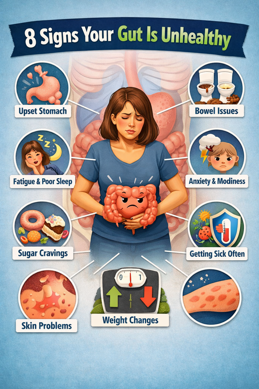 Examples of unhealthy gut symptoms